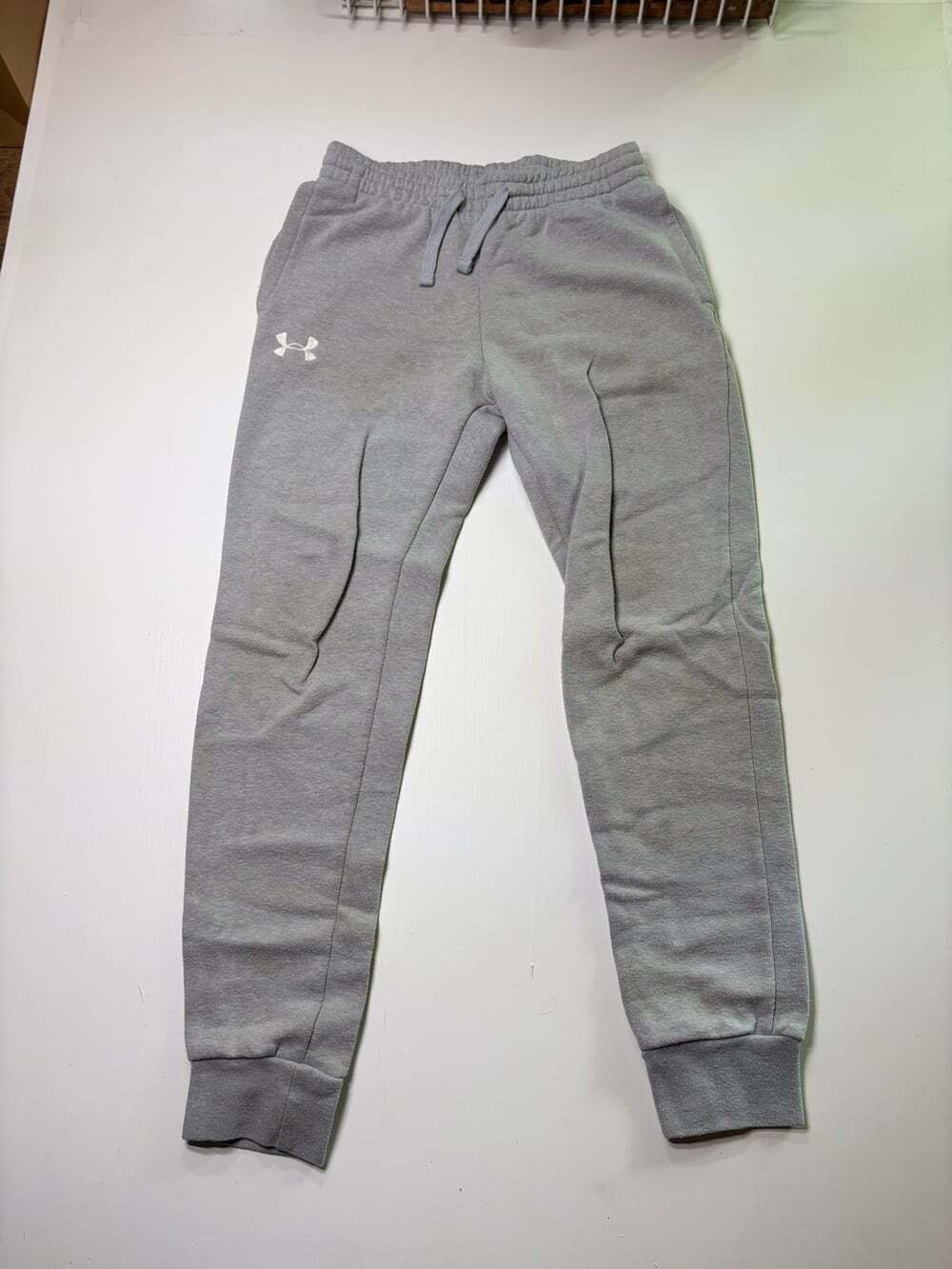 Under Armour Youth Medium Grey Fleece Jogger Sweatpants
